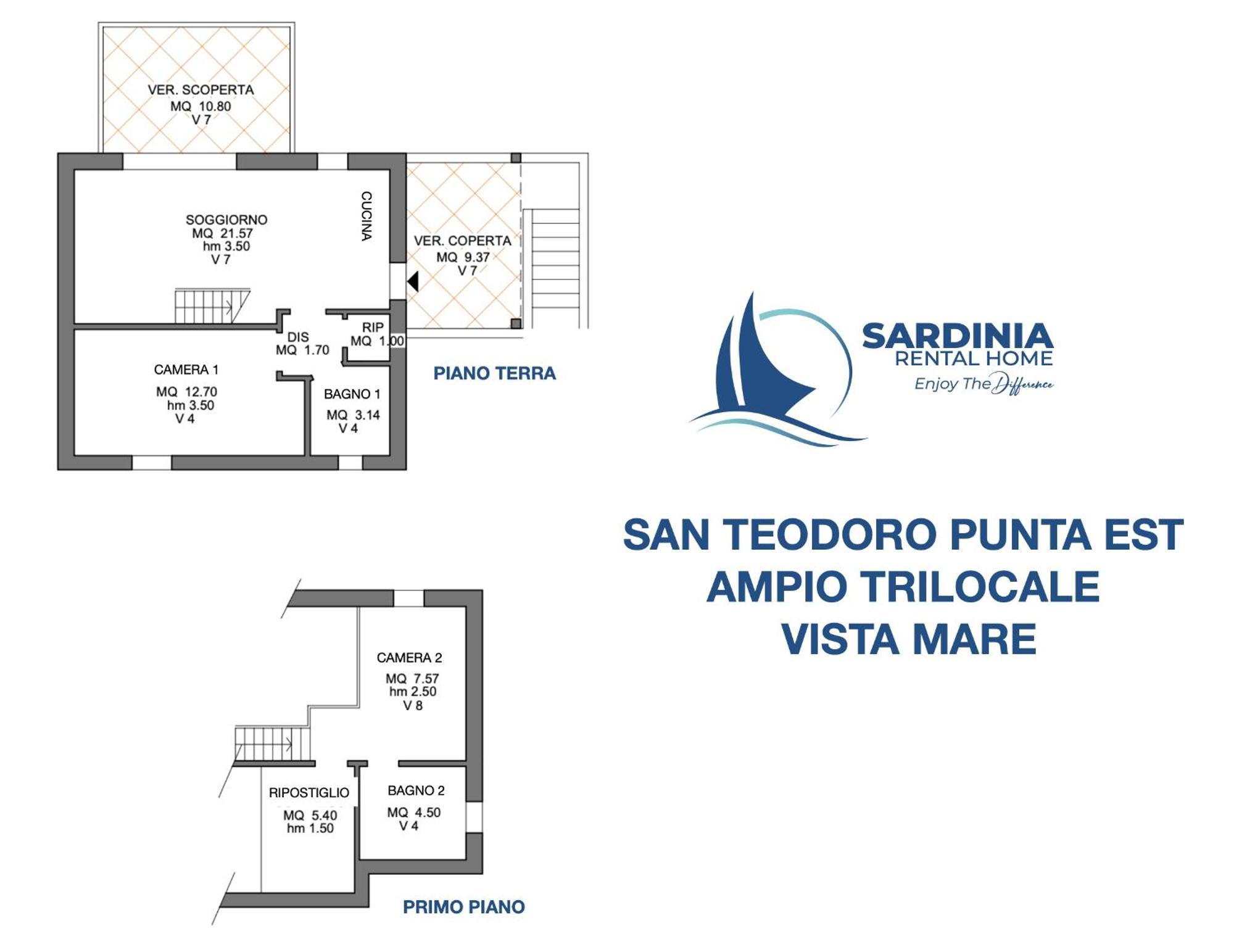 Ferienwohnung San Teodoro Punta Est Ampio Trilocale Vista Mare Capo Coda Cavallo Exterior foto